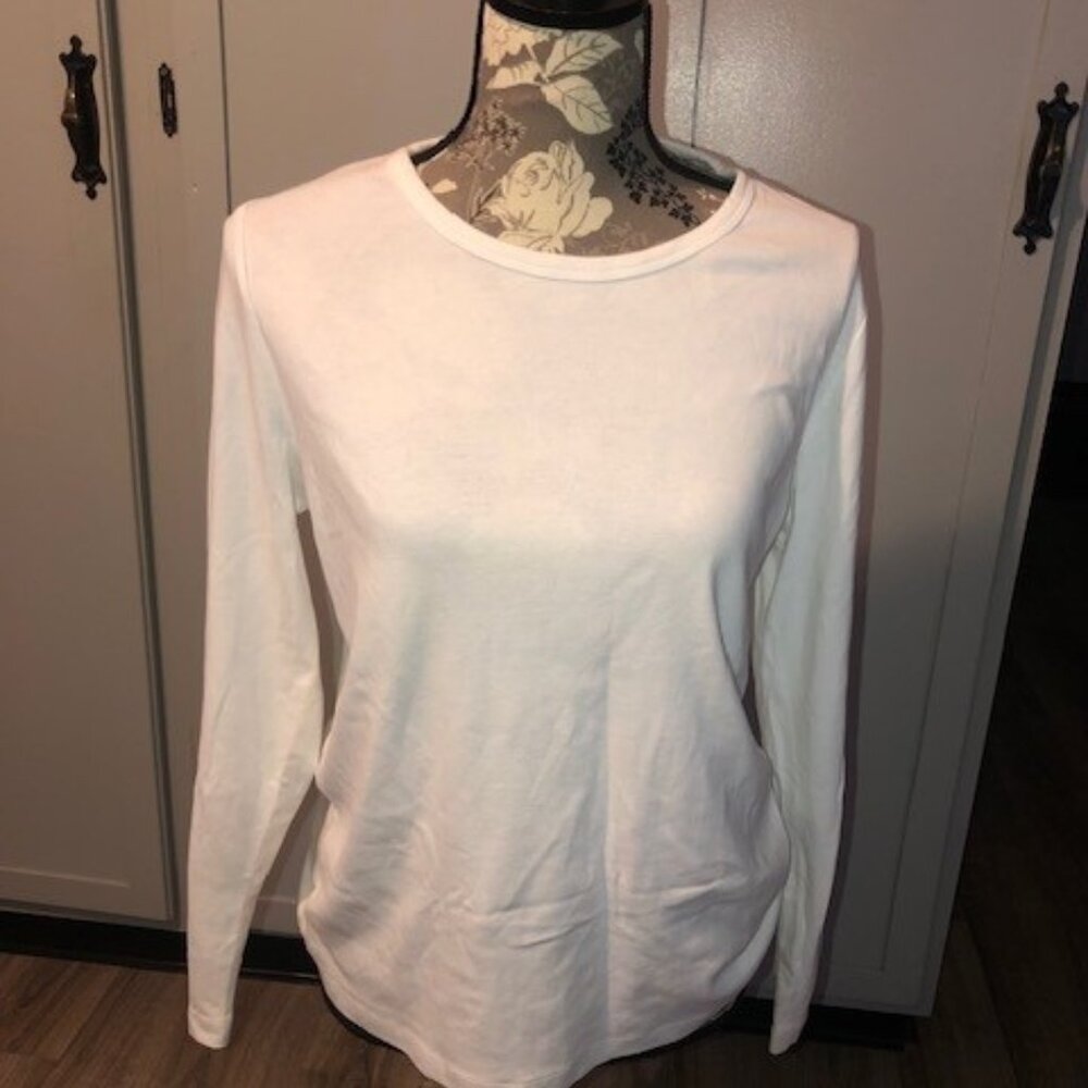 St Johns Bay White Long Sleeve Pullover